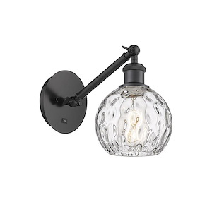 Athens Water Glass - 100W 1 LED Adjustable Wall Sconce-8 Inch Tall and 6 Inch Wide - 1423353