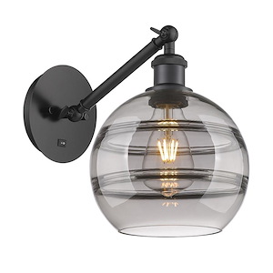 Rochester - 1 Light Arm Adjusts Up and Down Wall Sconce In Industrial Style-9.88 Inches Tall and 8 Inches Wide - 1329905