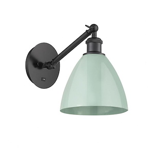 Plymouth Dome - 1 Light Wall Sconce In Industrial Style-13.25 Inches Tall and 7.5 Inches Wide - 1289300