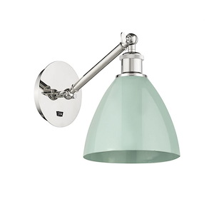 Plymouth Dome - 1 Light Wall Sconce In Industrial Style-13.25 Inches Tall and 7.5 Inches Wide - 1289300