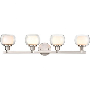 Cairo - 4 Light Bath Vanity In Contemporary Style-7.1 Inches Tall and 30.75 Inches Wide