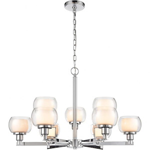 Cairo - 9 Light Chandelier In Contemporary Style-15 Inches Tall and 30 Inches Wide