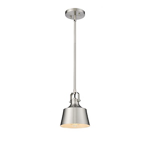 Provin - 1 Light Stem Hung Mini Pendant In Industrial Style-8.13 Inches Tall and 7 Inches Wide