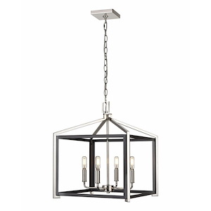 Wiscoy - 4 Light Chain Hung Pendant-18.75 Inches Tall and 16 Inches Wide - 1291936