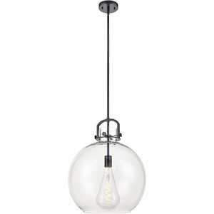 Newton Sphere - 1 Light Pendant In Restoration Style-19.5 Inches Tall and 16 Inches Wide - 1046720