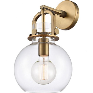 Newton-One Light Wall Sconce-8 Inches Wide by 14.5 Inches High