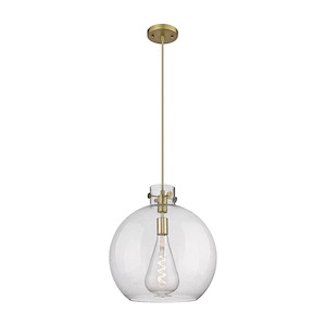 Newton Sphere - 1 Light Pendant In Industrial Style-17.13 Inches Tall and 16 Inches Wide