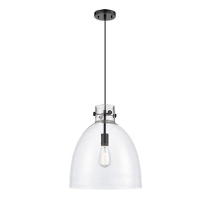 Newton Bell - 1 Light Pendant In Industrial Style-16 Inches Tall and 14 Inches Wide