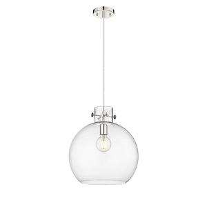 Newton Sphere - 1 Light Pendant In Industrial Style-15.38 Inches Tall and 14 Inches Wide - 1291939