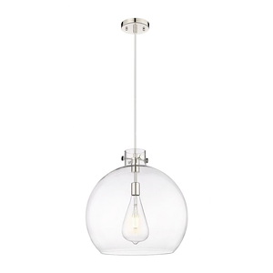 Newton Sphere - 1 Light Pendant In Industrial Style-18.25 Inches Tall and 18 Inches Wide - 1291869