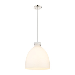 Newton Bell - 1 Light Pendant In Industrial Style-17.38 Inches Tall and 16 Inches Wide