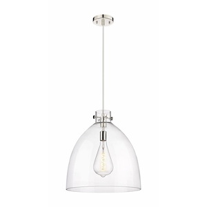 Newton Bell - 1 Light Pendant In Industrial Style-19.63 Inches Tall and 18 Inches Wide - 1291941