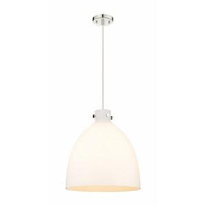 Newton Bell - 1 Light Pendant In Industrial Style-19.63 Inches Tall and 18 Inches Wide