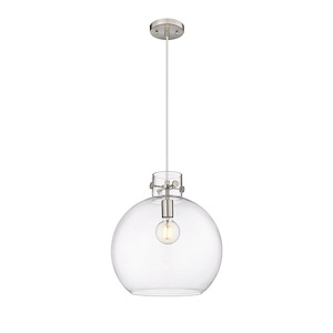 Newton Sphere - 1 Light Pendant In Industrial Style-15.38 Inches Tall and 14 Inches Wide