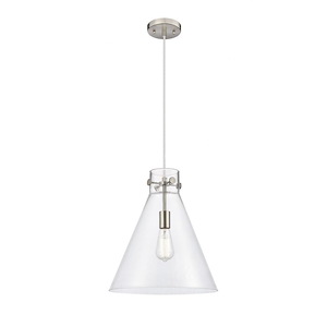 Newton Cone - 1 Light Pendant In Industrial Style-16.5 Inches Tall and 14 Inches Wide