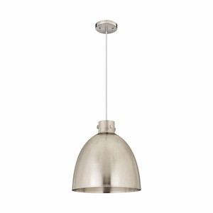 Newton Bell - 1 Light Pendant In Industrial Style-17.38 Inches Tall and 16 Inches Wide - 1297543