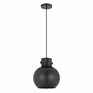 Newton Sphere - 1 Light Pendant with Metal Shade In Industrial Style-11.13 Inches Tall and 10 Inches Wide - 1297546