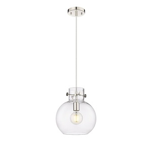 Newton Sphere - 1 Light Pendant In Industrial Style-11.13 Inches Tall and 10 Inches Wide