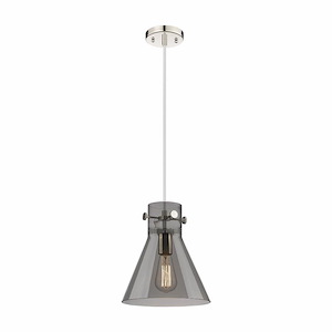 Newton Cone - 1 Light Pendant In Industrial Style-11 Inches Tall and 10 Inches Wide - 1291934