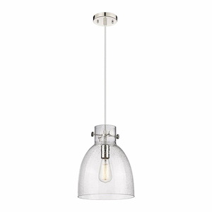 Newton Bell - 1 Light Pendant In Industrial Style-12.5 Inches Tall and 10 Inches Wide - 1297545
