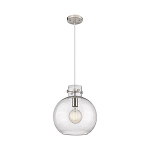 Newton Sphere - 1 Light Cord Hung Mini Pendant-13.13 Inch Tall and 12 Inch Wide - 1423374