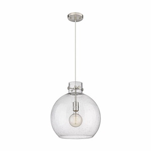 Newton Sphere - 1 Light Pendant-15.38 Inches Tall and 14 Inches Wide - 1297544