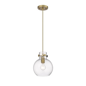 Newton Sphere - 1 Light Pendant In Industrial Style-9.13 Inches Tall and 8 Inches Wide - 1291945