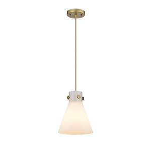 Newton Cone - 1 Light Pendant In Industrial Style-9.88 Inches Tall and 8 Inches Wide - 1291962