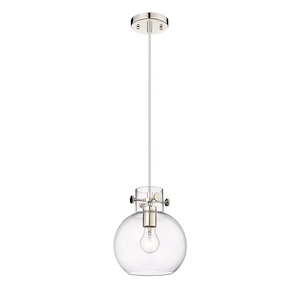 Newton Sphere - 1 Light Pendant In Industrial Style-9.13 Inches Tall and 8 Inches Wide