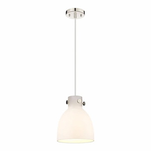 Newton Bell - 1 Light Pendant In Industrial Style-9.63 Inches Tall and 8 Inches Wide - 1297594