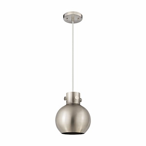 Newton Sphere - 1 Light Pendant with Metal Shade In Industrial Style-9.13 Inches Tall and 8 Inches Wide - 1297610