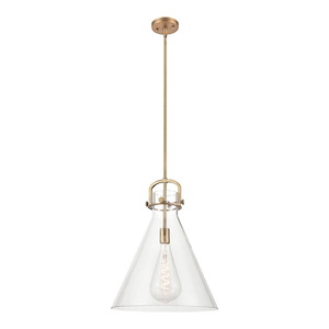 Newton Cone - 1 Light Pendant-17.25 Inch Tall and 16 Inch Wide - 1372578