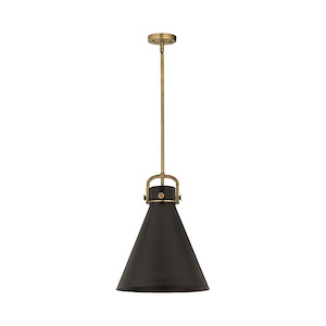 Newton Cone - 1 Light Pendant-18.25 Inch Tall and 14 Inch Wide - 1423224