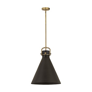 Newton Cone - 1 Light Pendant-19.63 Inch Tall and 16 Inch Wide - 1423300