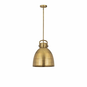 Newton Bell - 1 Light Pendant In Industrial Style-20.25 Inches Tall and 14 Inches Wide - 1297529