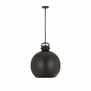 Newton Sphere - 1 Light Pendant In Industrial Style-22.5 Inches Tall and 18 Inches Wide