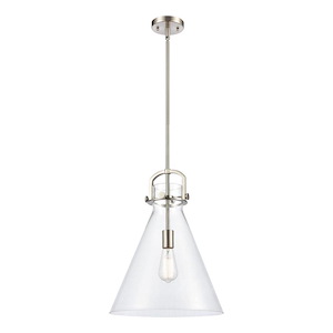 Newton Cone - 1 Light Pendant-15 Inch Tall and 14 Inch Wide - 1372577