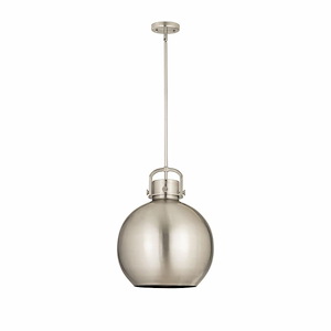 Newton Sphere - 1 Light Pendant In Industrial Style-19.63 Inches Tall and 14 Inches Wide - 1297639