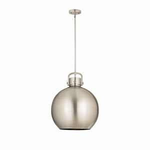 Newton Sphere - 1 Light Pendant In Industrial Style-21.38 Inches Tall and 16 Inches Wide