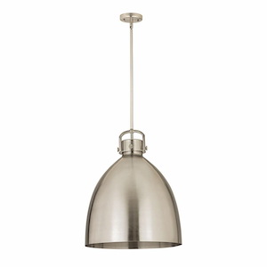 Newton Bell - 1 Light Pendant In Industrial Style-23.88 Inches Tall and 18 Inches Wide - 1297669