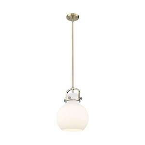 Newton Sphere - 1 Light Pendant In Industrial Style-15.38 Inches Tall and 10 Inches Wide