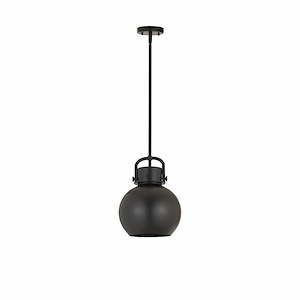 Newton Sphere - 1 Light Pendant with Metal Shade In Industrial Style-15.38 Inches Tall and 10 Inches Wide - 1297549