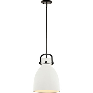 Newton Bell - 1 Light Down Mini Pendant-14.75 Inch Tall and 10 Inch Wide - 1423229