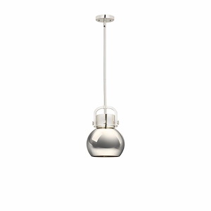 Newton Sphere - 1 Light Pendant In Industrial Style-11.25 Inches Tall and 8 Inches Wide