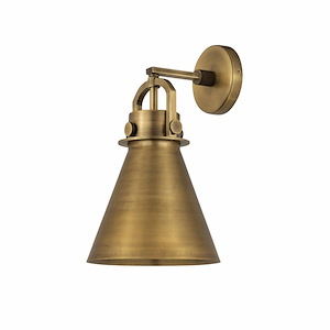 Newton Cone - 1 Light Wall Sconce In Industrial Style-14.25 Inches Tall and 8 Inches Wide