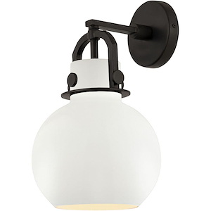 Newton Sphere - 1 Light Metal Wall Sconce-14.25 Inch Tall and 8 Inch Wide - 1423389