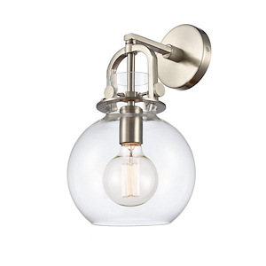 Newton Sphere - 1 Light Wall Sconce-14 Inches Tall and 8 Inches Wide - 1291947