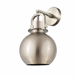 Newton Sphere - 1 Light Wall Sconce In Industrial Style-14 Inches Tall and 8 Inches Wide