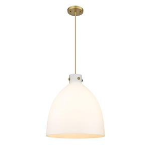Newton Bell - 3 Light Pendant In Industrial Style-19.63 Inches Tall and 18 Inches Wide