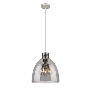 Newton Bell - 3 Light Pendant In Industrial Style-17.38 Inches Tall and 16 Inches Wide